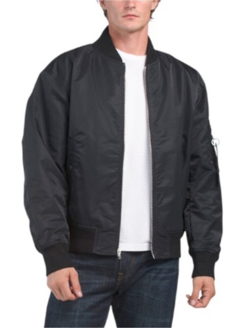 Rag & Bone Mason Black Bomber Jacket Black Size Medium New with Tags